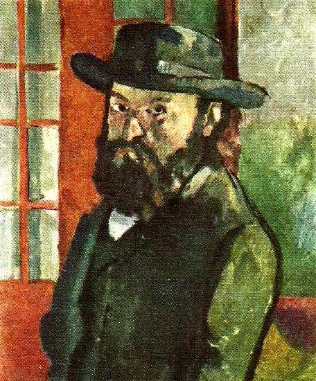 Paul Cezanne sjalvportratt oil painting picture